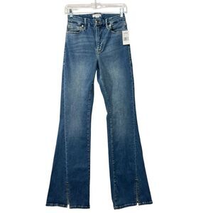 NWT: Good American Good Legs Flare twisted slit :  Size 4/27